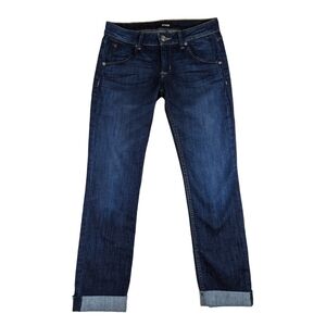 Hudson Bacara Crop Straight Cuffed Jeans Kern - Women's Size 26